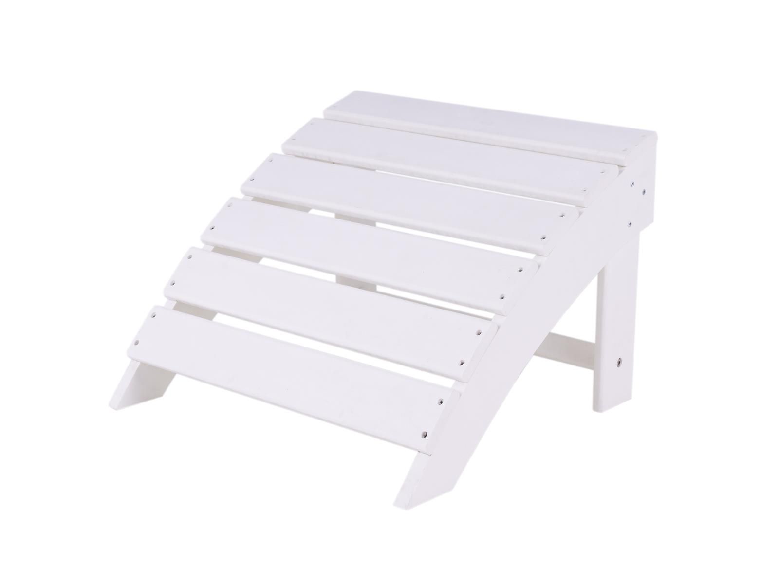 MaximaVida klappbarer Adirondack weißes Gartenstuhl Set