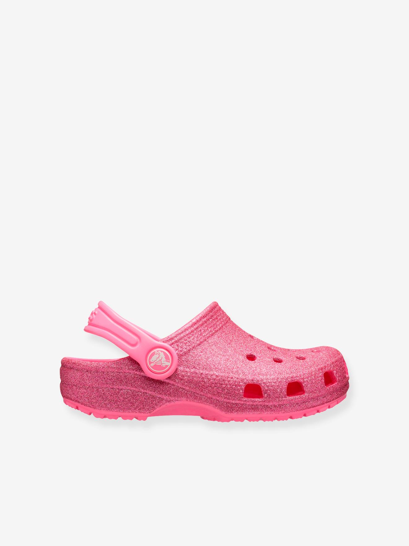 Sabots fille Classic Glitter Clog K CROCS(TM) pink lemonade