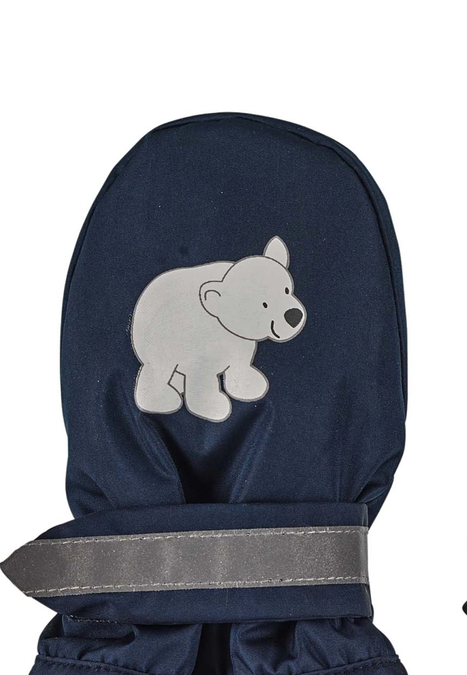 Fäustlinge aus Funktionsmaterial mit Print Eisbär