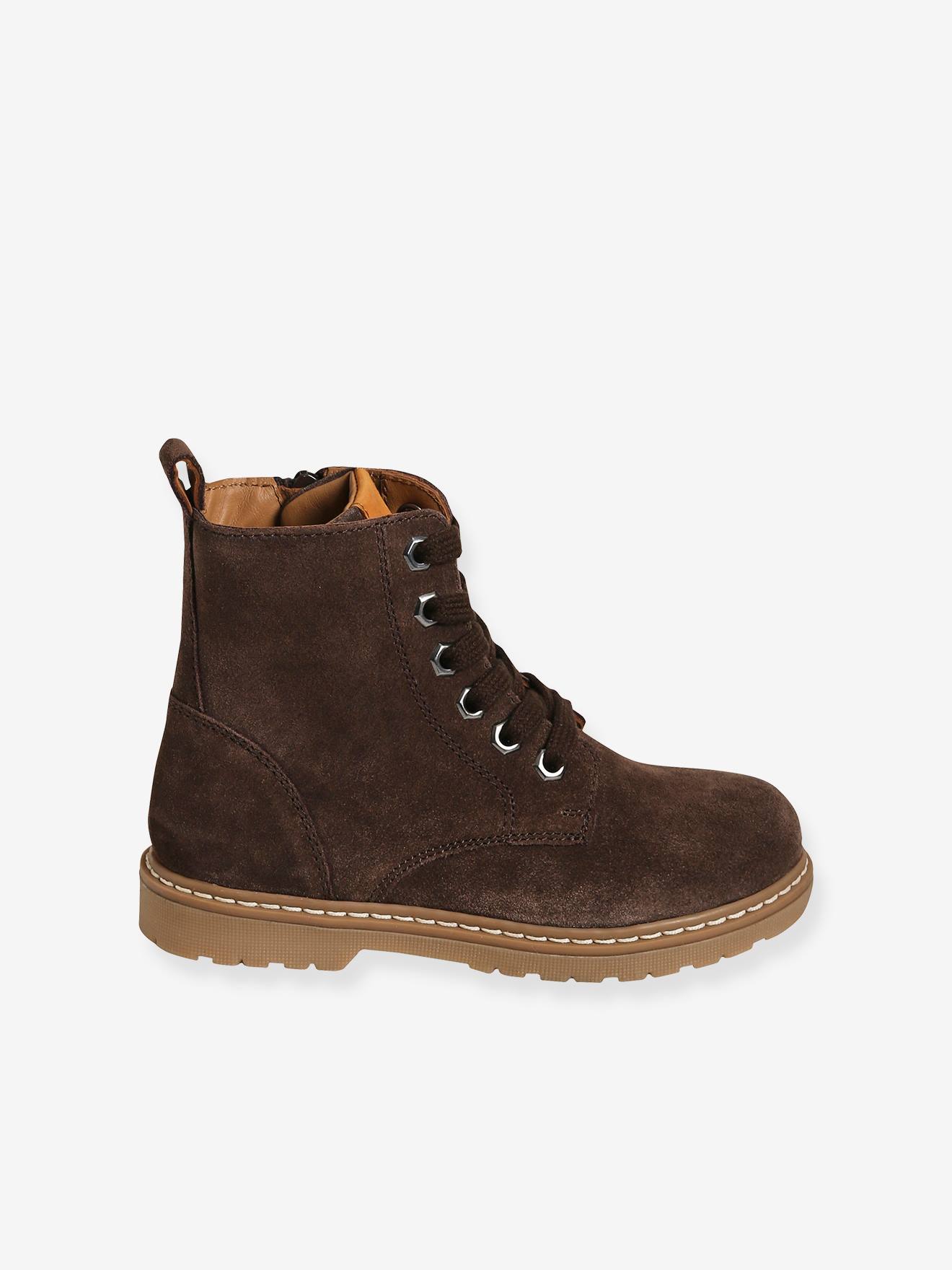 Vertbaudet Jungen Boots mit Reißverschluss - dunkelbraun