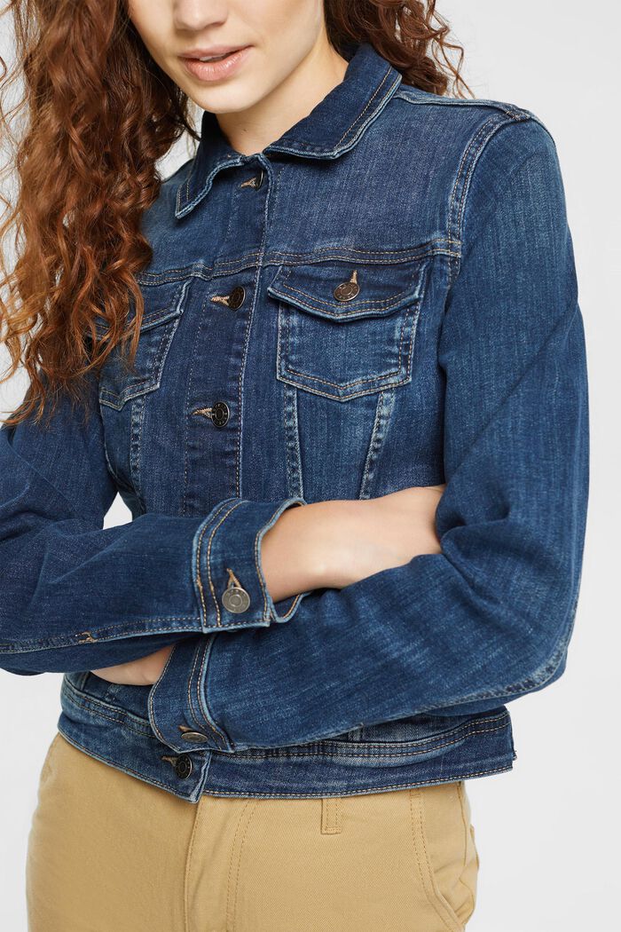 Jeansjacke in schmaler Passform