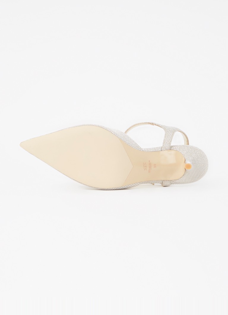 Dune London Channel sandalette with rhinestones