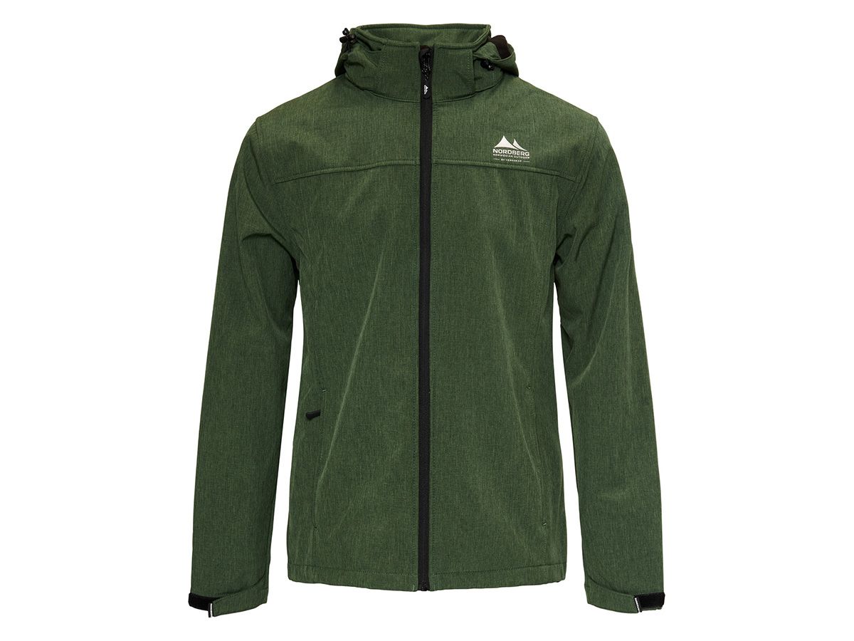 Nordberg Kjeld Green Melange Herren Softshelljacke