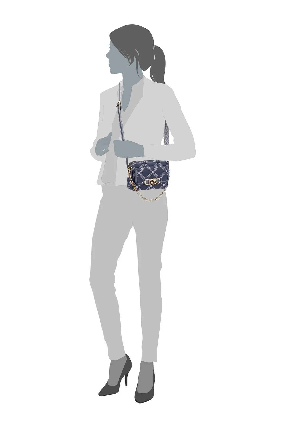 Michael Kors  Umhängetasche Parker Medium Chain Swag Camera Xbody