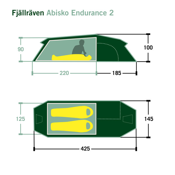 ABISKO ENDURANCE 2 - Tunnelzelt