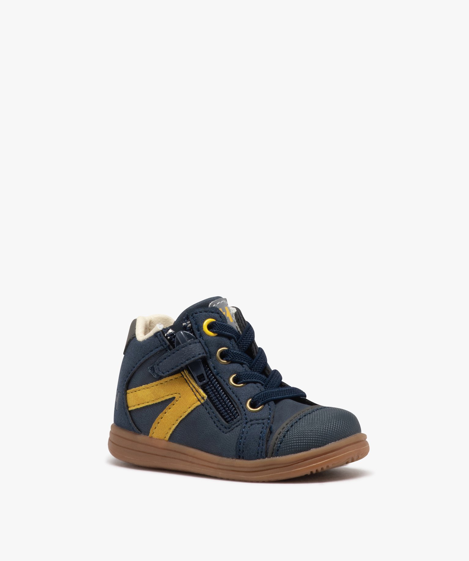 Chaussures premiers pas bébé Garçon bicolores - Hobiz marine | GEMO