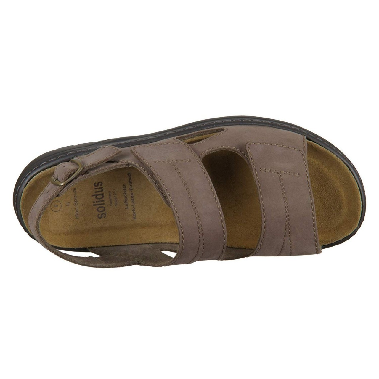 SOLIDUS Komfort Sandalen braun Men Spezial 061