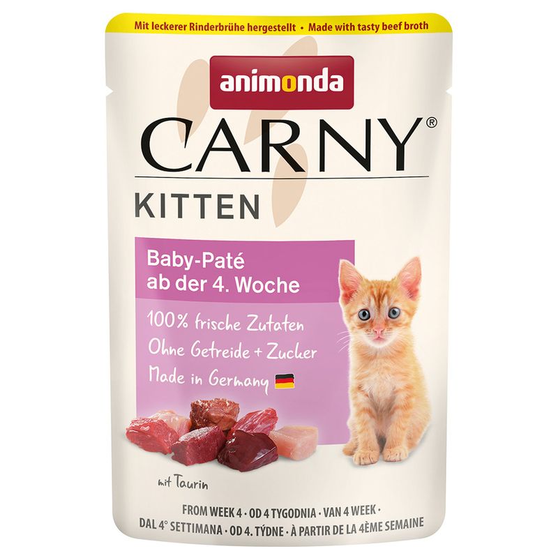 animonda Carny Kitten Pouch 12 x 85 g zu TOP-Preisen | bitiba.de