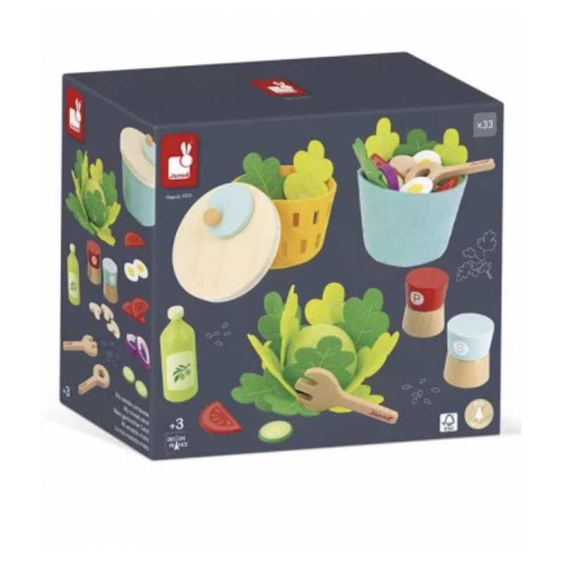 Ma salade composée en bois et feutrine