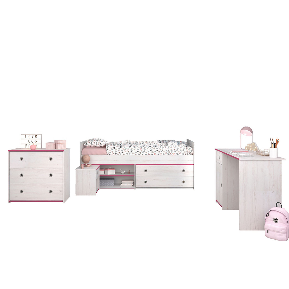 Jugendzimmer Set 4-teilig Smoozy 37