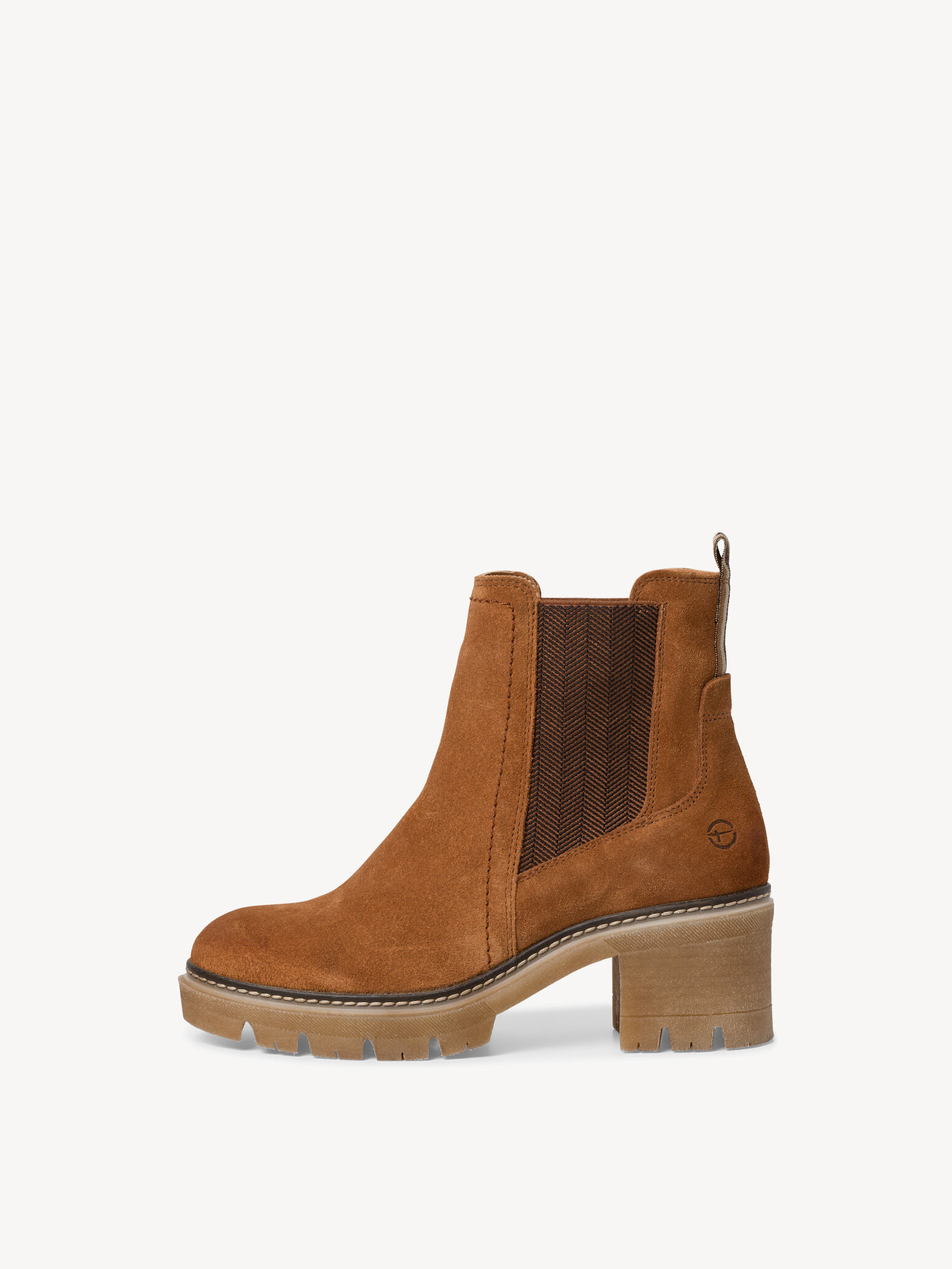 Bottine Chelsea en cuir - marron