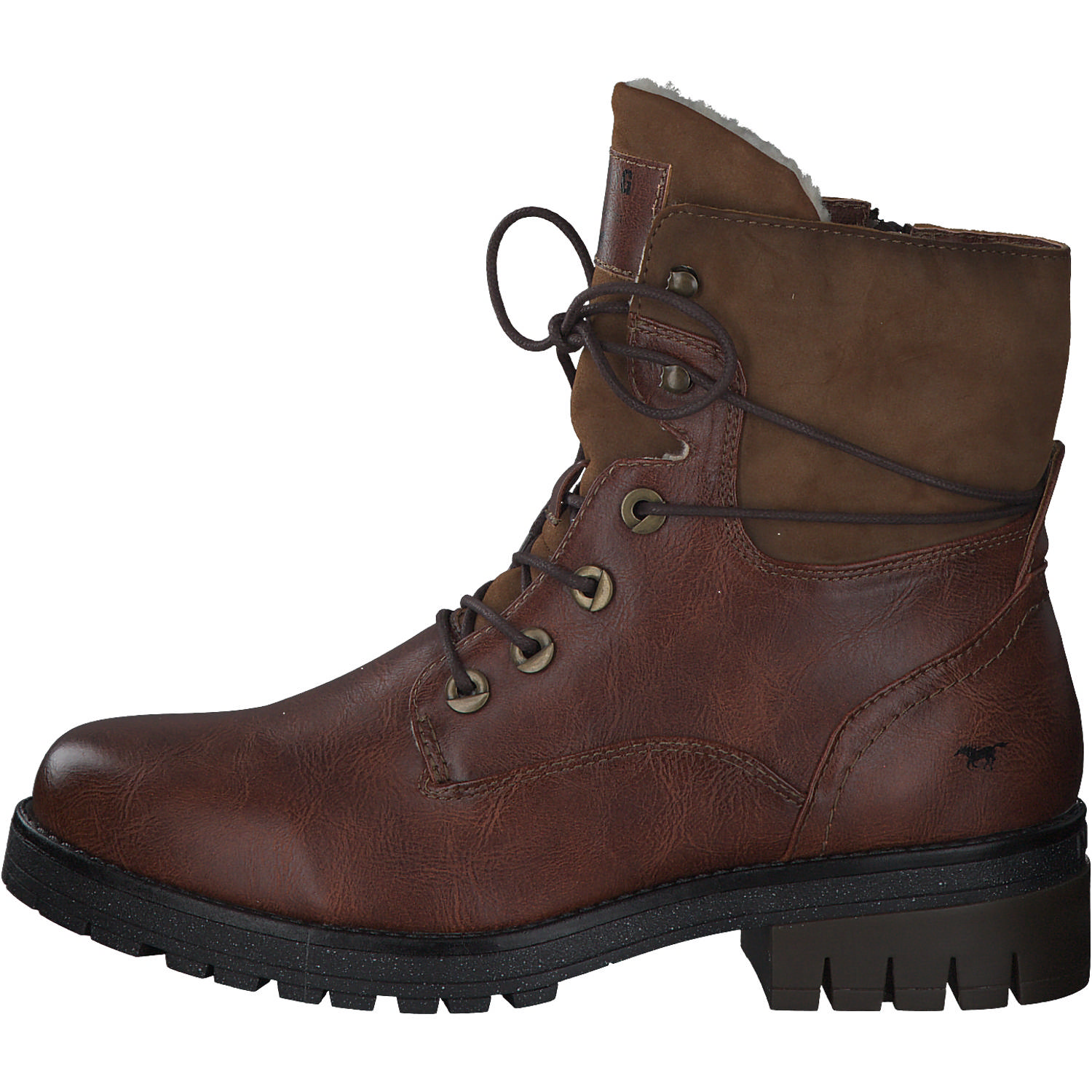 Mustang 1397602, Schnürstiefeletten, Damen, Cognac