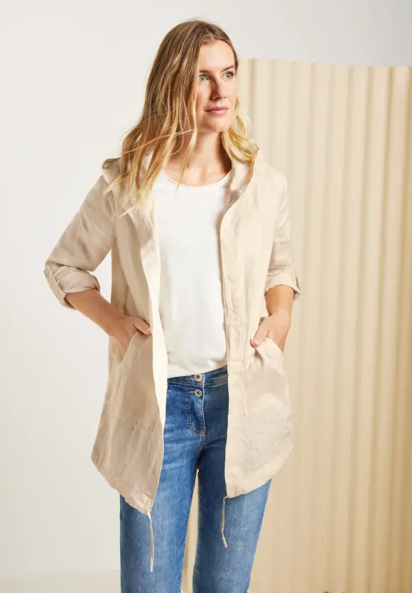 CECIL Offene Leinen Longjacke