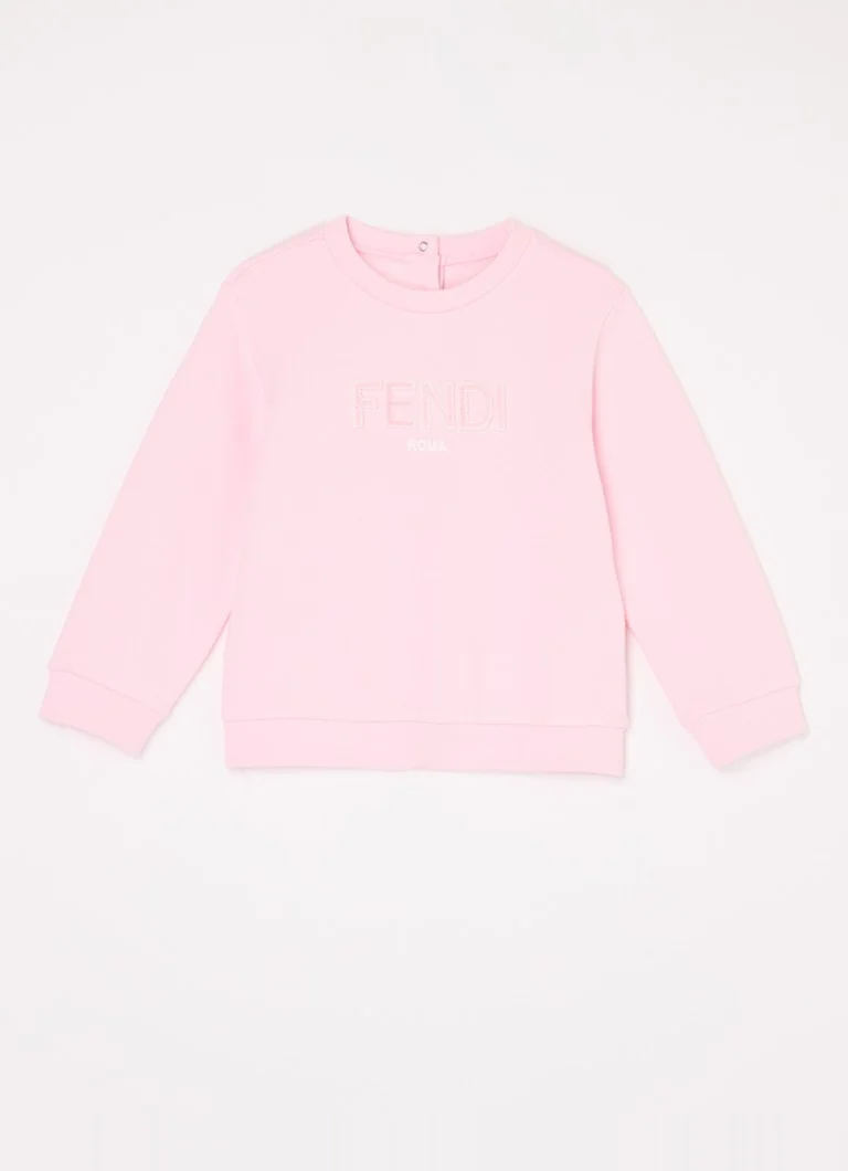 Fendi Sweater with flock logo print