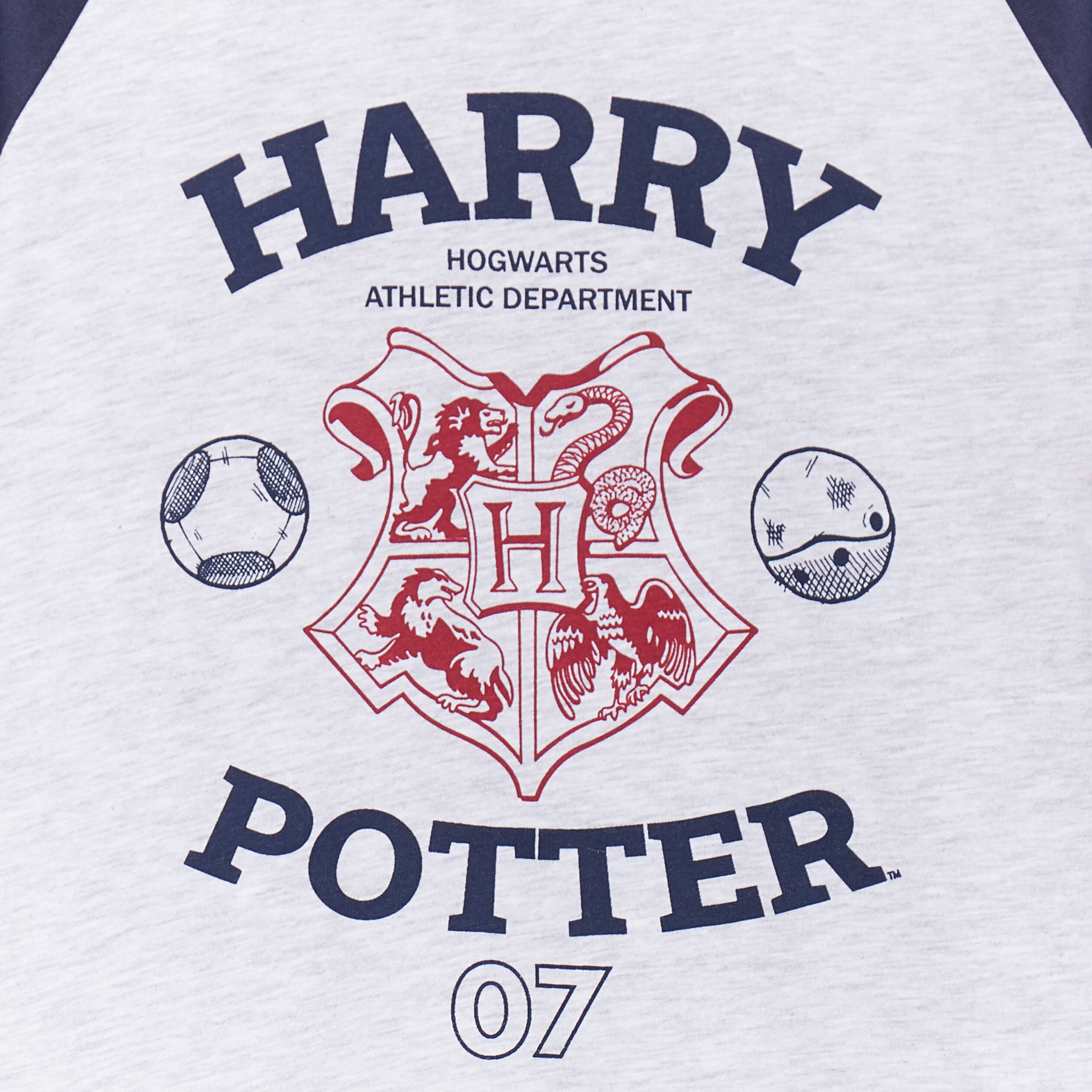 Ensemble pyjama short Hary Potter 07 bleu marine garçon | La Halle