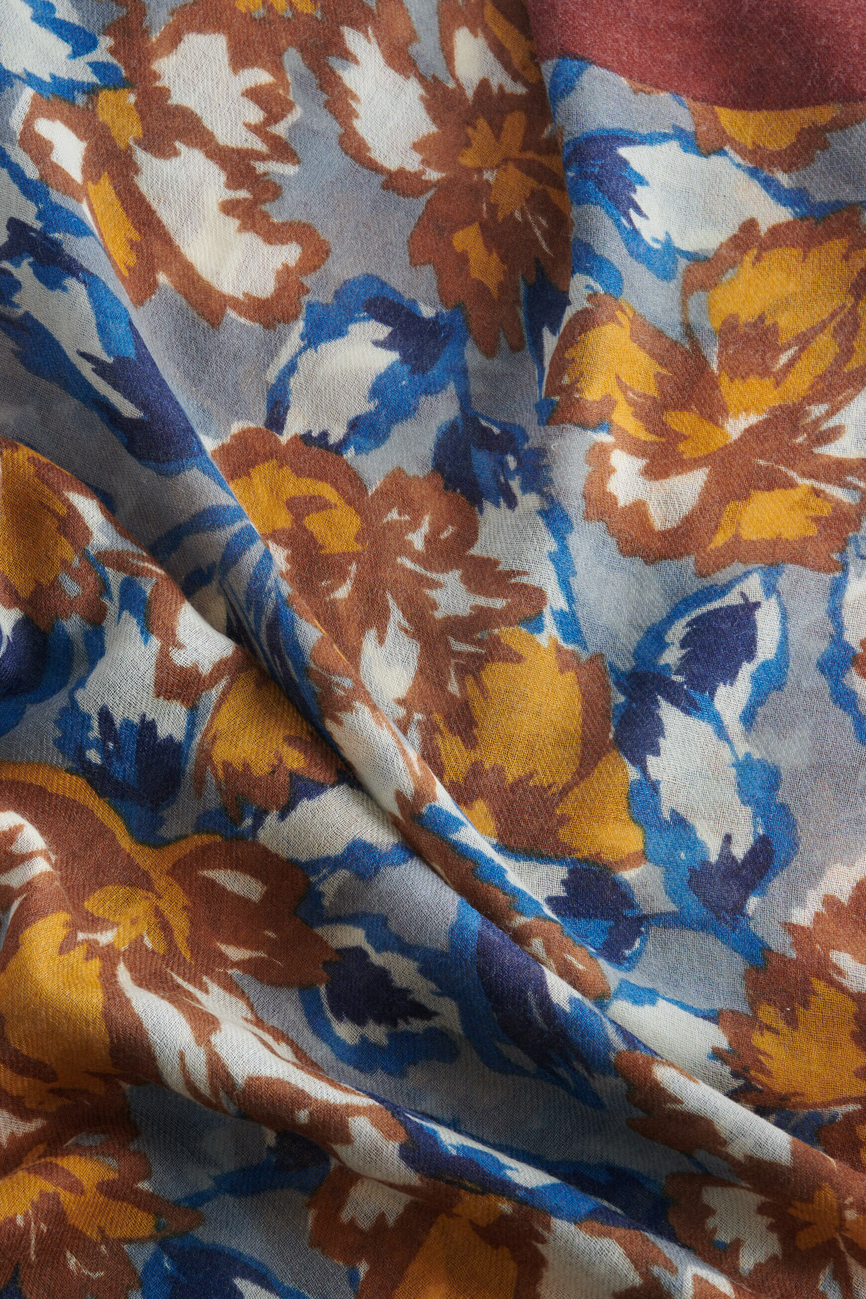 Foulard flora denim stone femme