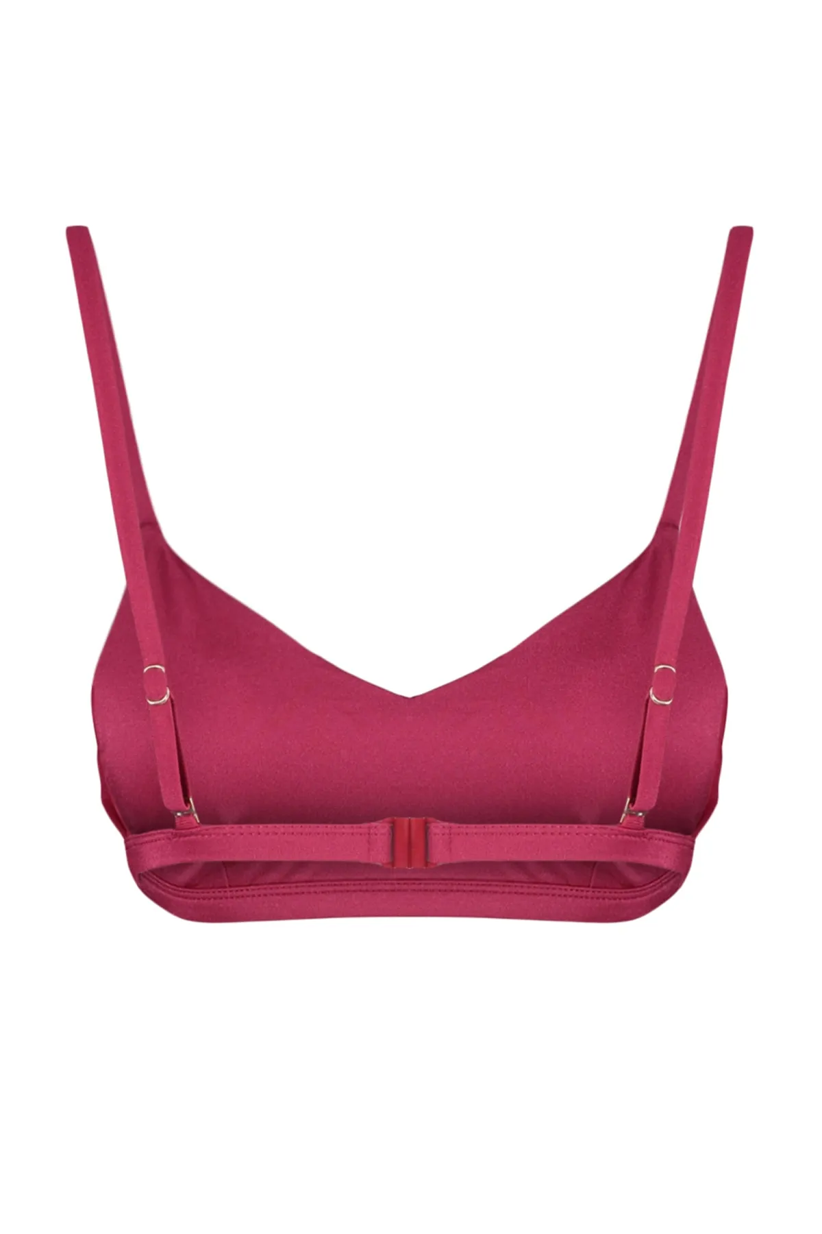 Trendyol Collection  Weinrotes Bustier-Bikinioberteil TBESS21BU0104
