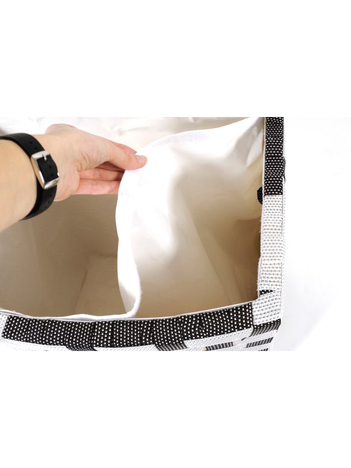 kobolo Wäschekorb BLACKWHITE44 in Weiß günstig kaufen onesize