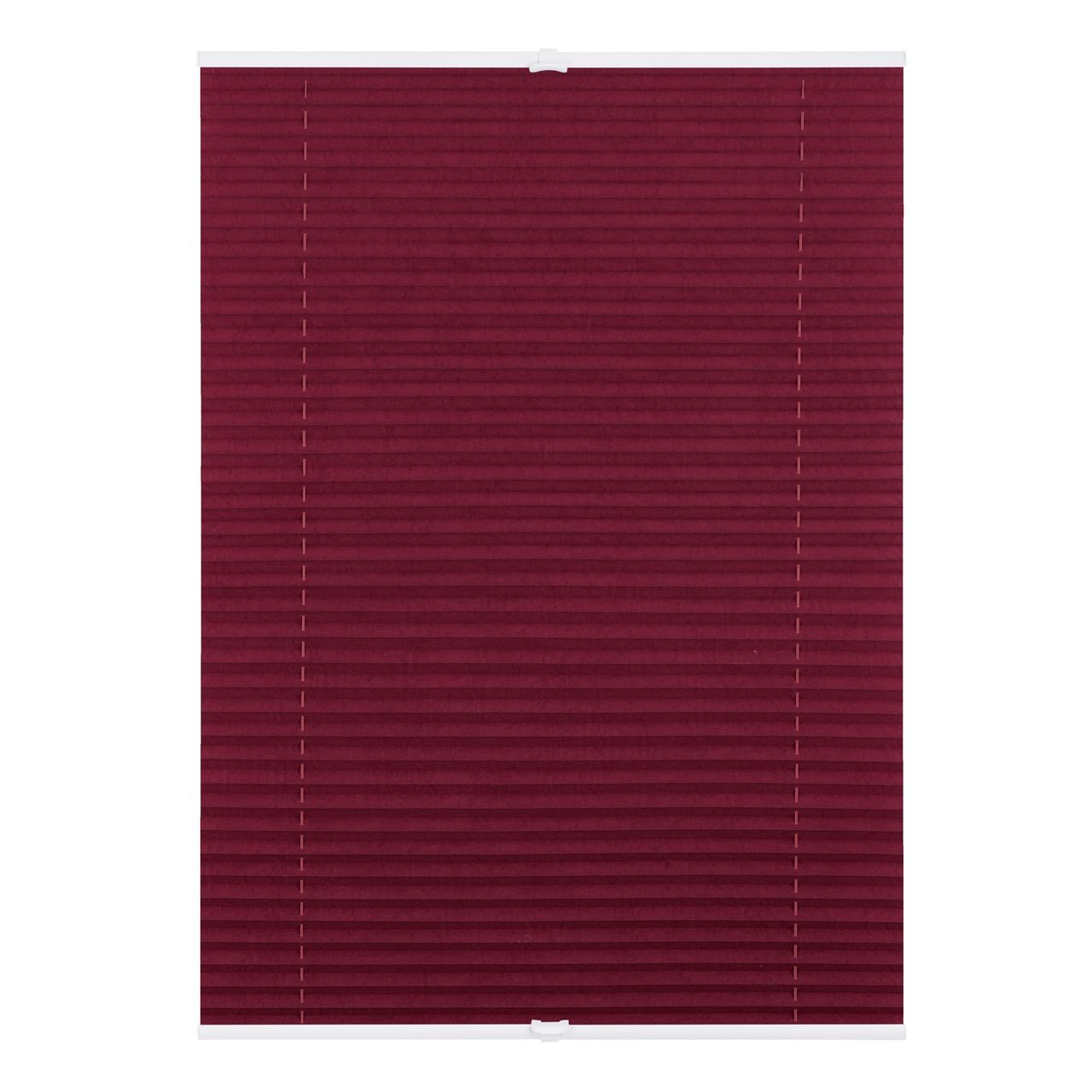 Lichtblick Plissee Klemmfix, ohne Bohren, verspannt - Brombeer, 60 cm x 130 cm (B x L)