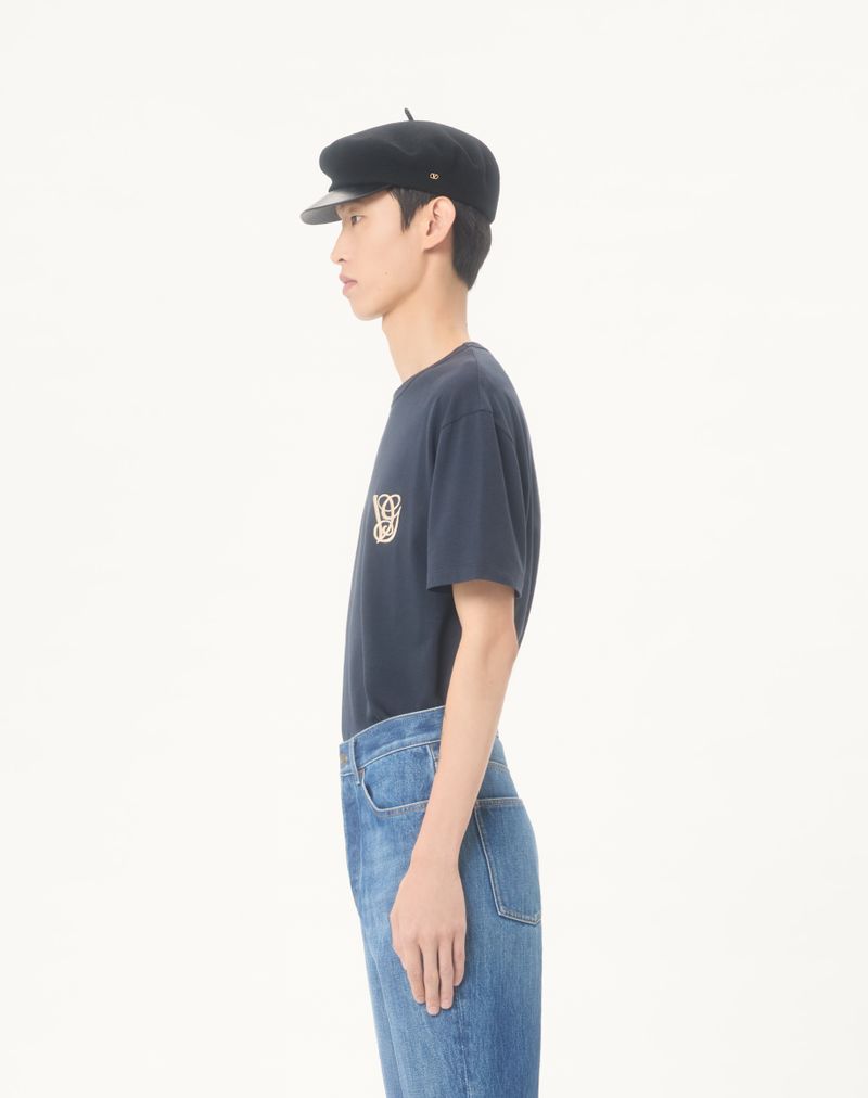 T-shirt en coton avec patch Vg