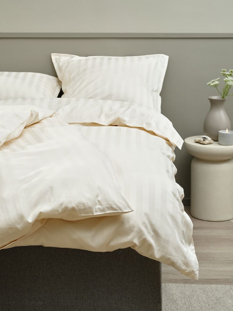NELL Satin-Bettwäsche-Set Gold NELL 140x200 Beige