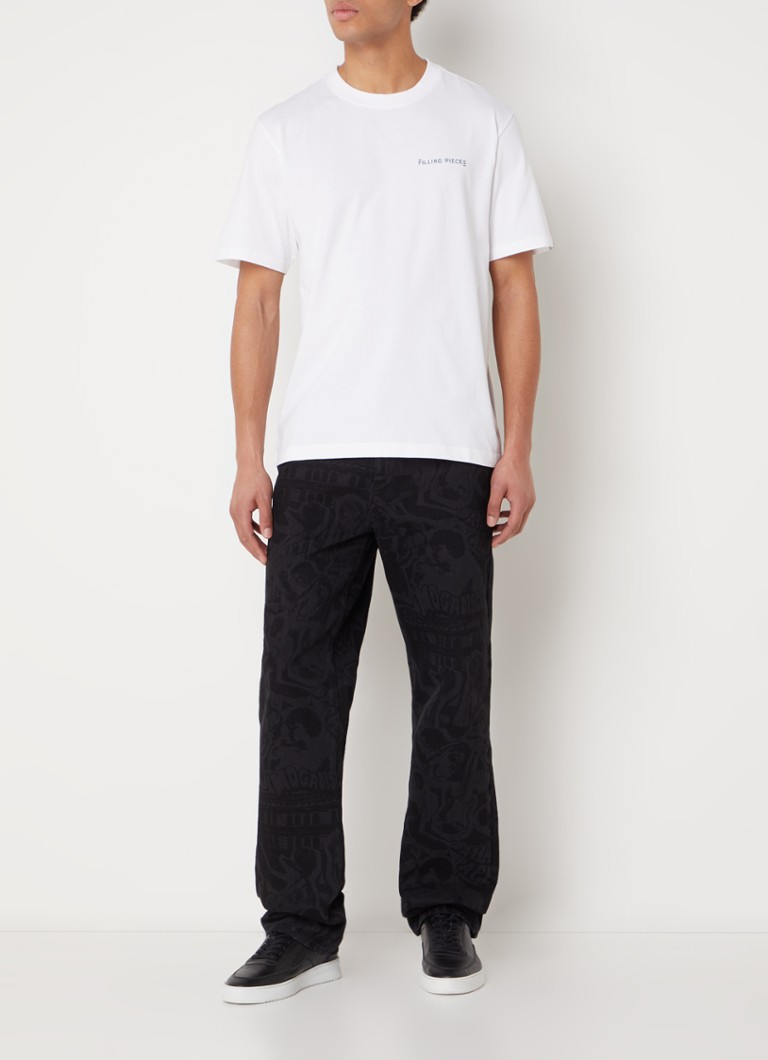 Tricou Filling Pieces din bumbac organic cu imprimeu față-verso.