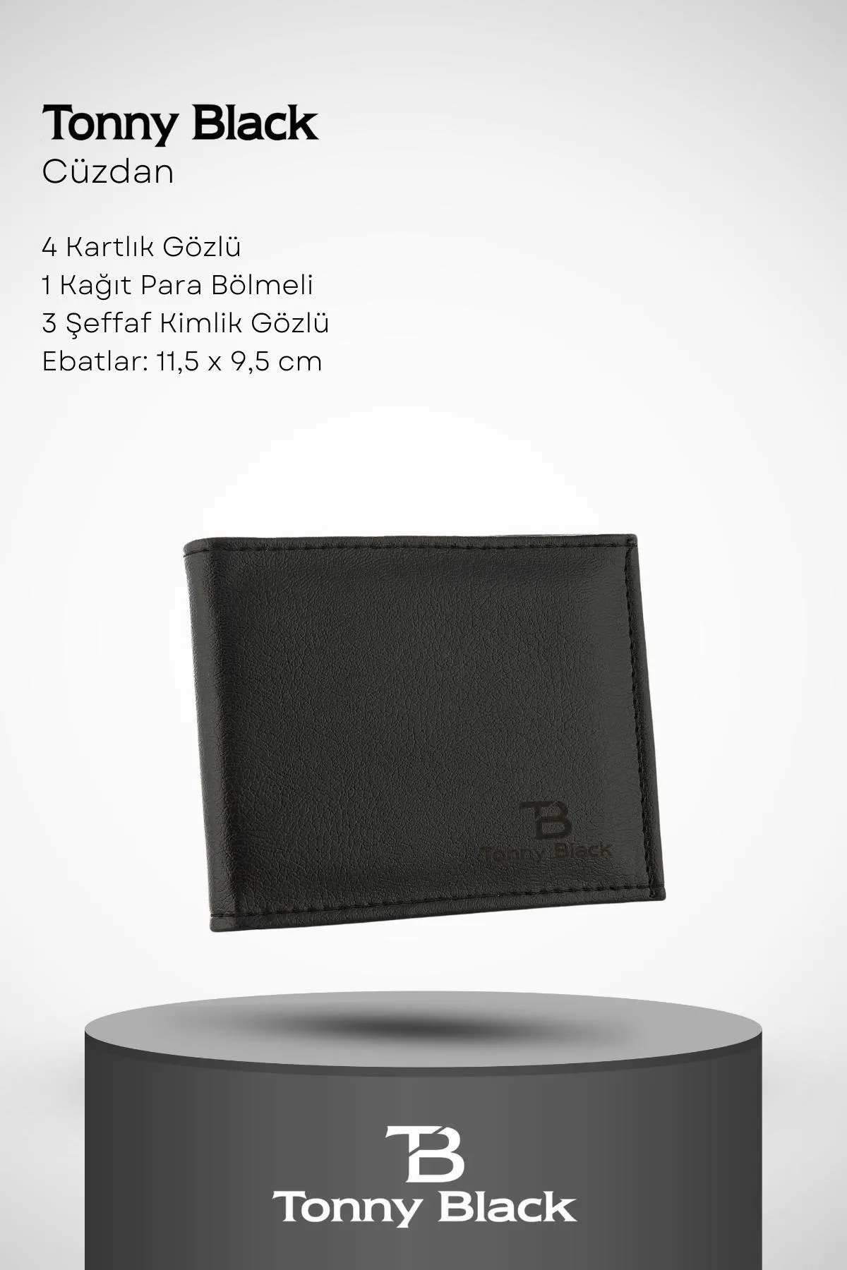 Tonny Black  Originales 3-teiliges Herren-Set in besonderer Geschenkbox, luxuriöses Geschenk für den Bräutigam, stilvoller Ledergürtel, Geldbörse und Kartenhalter