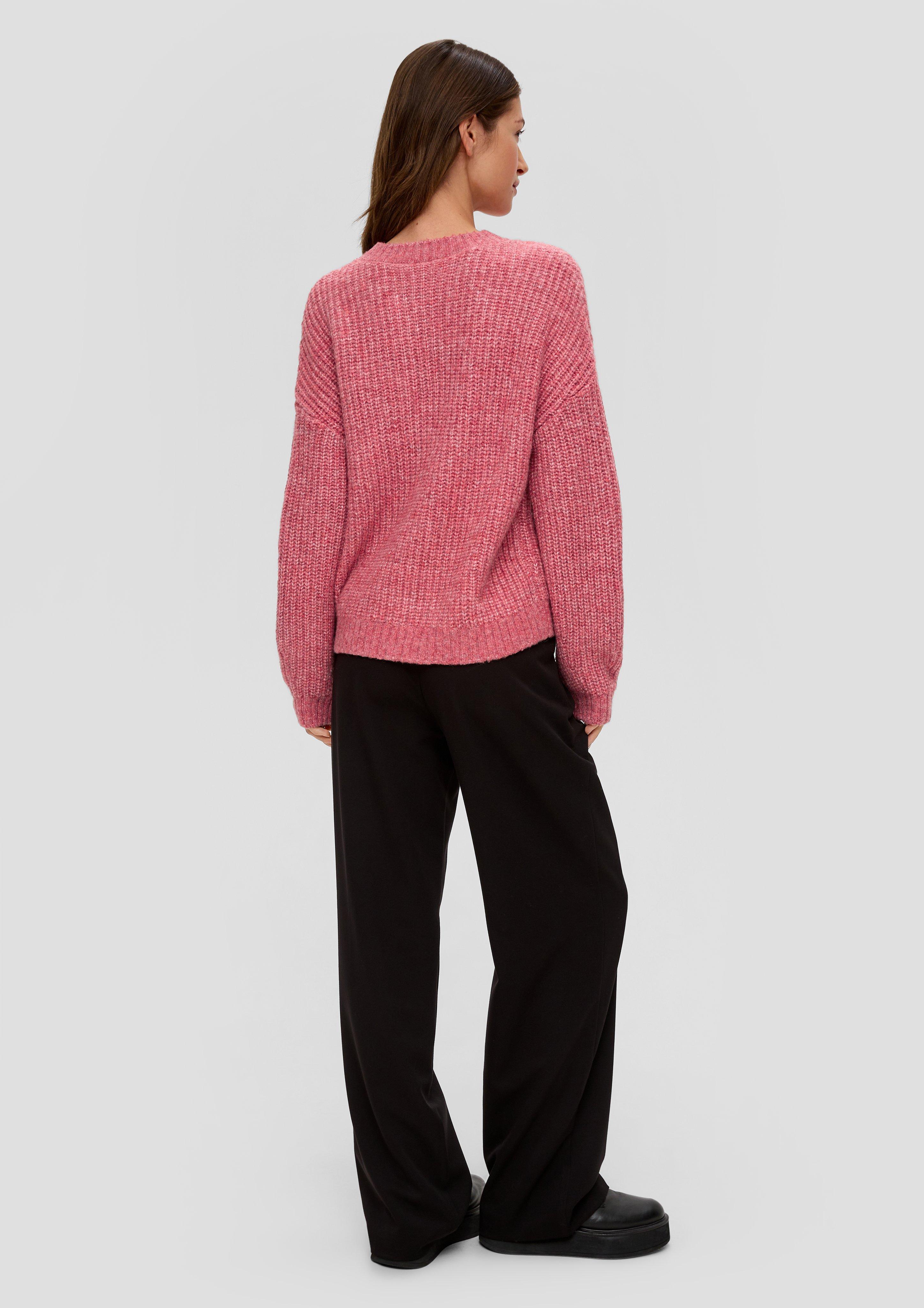 Strickpullover mit überschnittenen Schultern  2151098-20W0