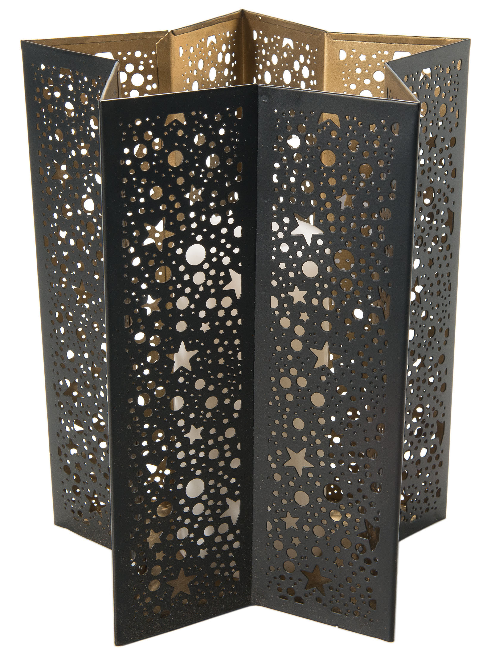 Djulek Windlicht, Black/Gold