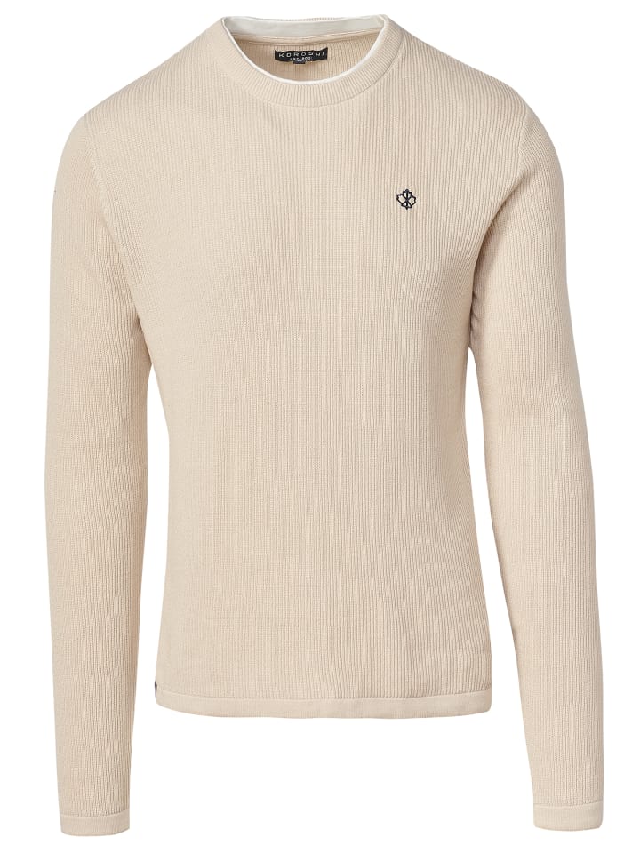 KOROSHI Jersey Punto in creme günstig kaufen XL
