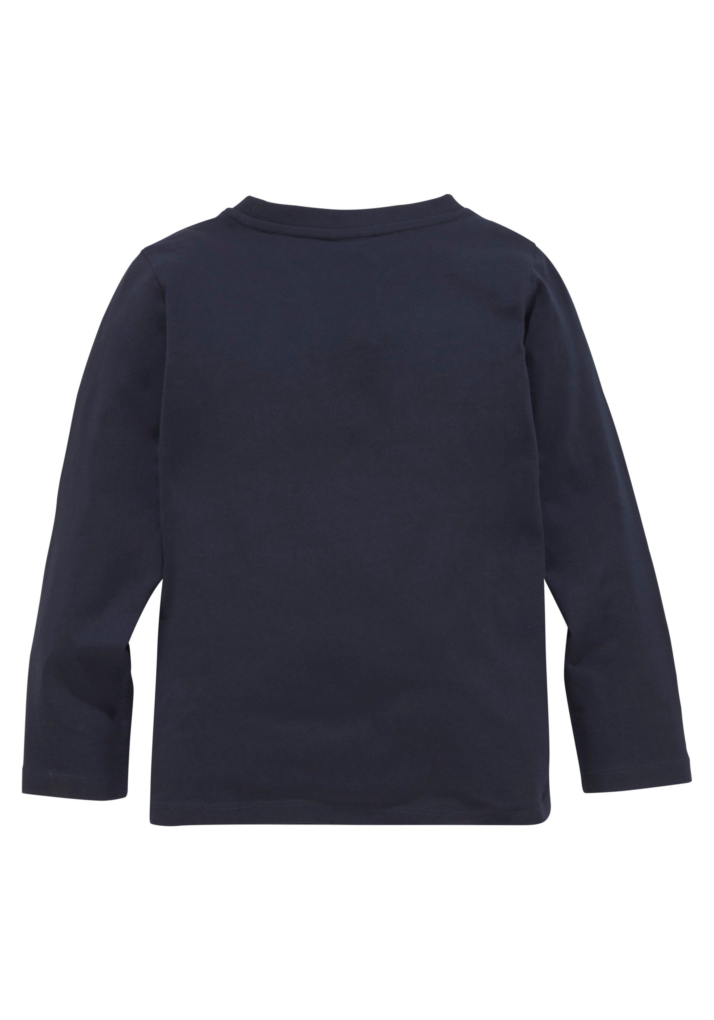 KIDSWORLD Langarmshirt HUND MIT BAGGER
