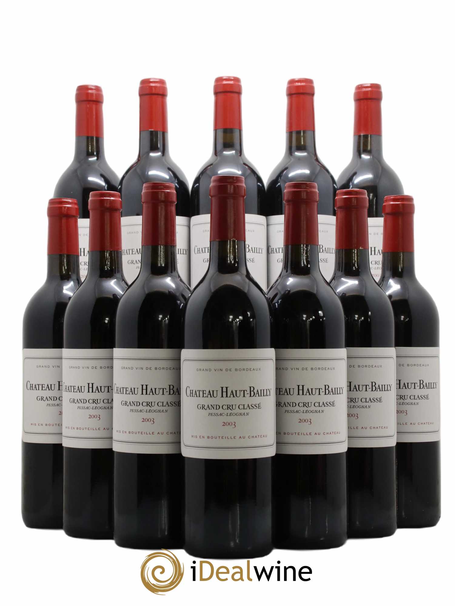 Château Haut-Bailly Cru Classé de Graves  2003 - Lot de 12 Bouteilles
