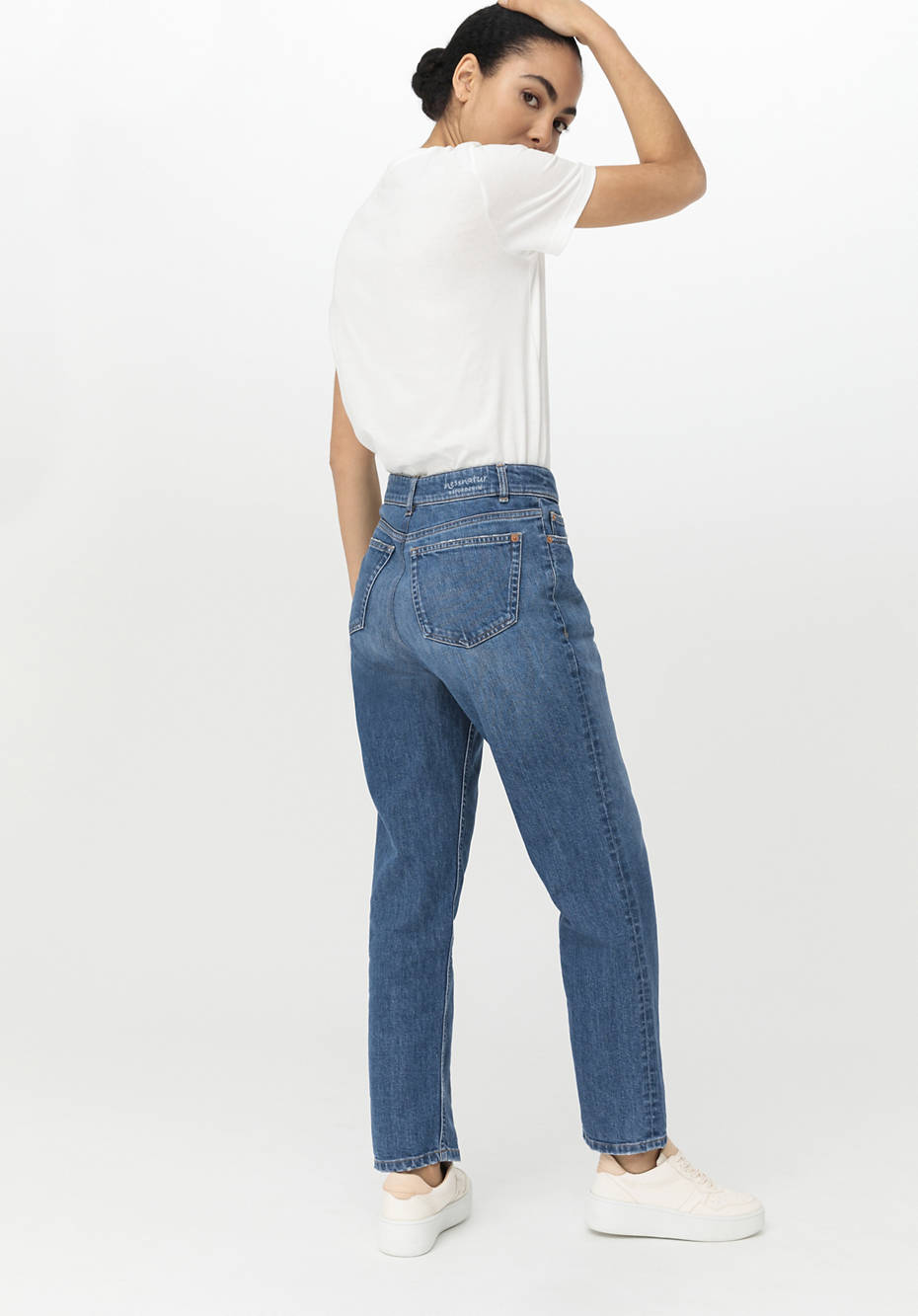 Coreva™ Jeans BEA High Rise Straight Cropped aus Bio-Denim