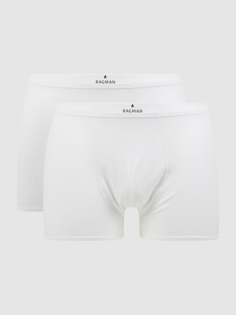 Trunks mit Label-Print in weiß