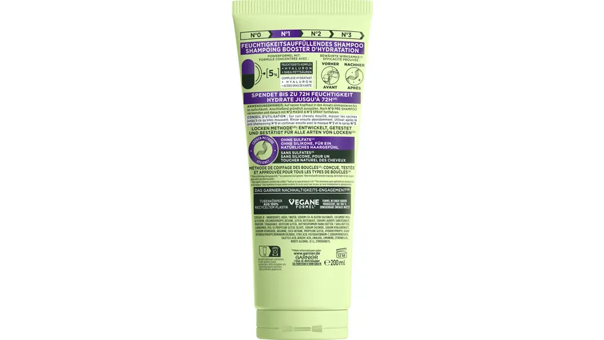 Garnier Fructis Locken Methode Shampoo 200 ml