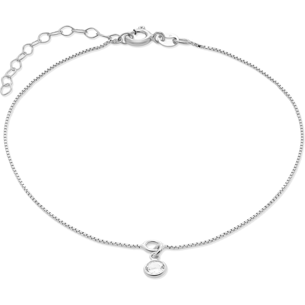 FAVS Bracelet cheville 925 Argent Bracelet