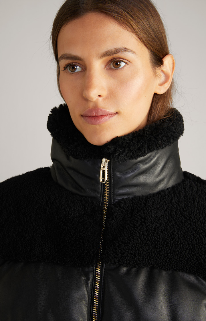 Lederjacke in Schwarz