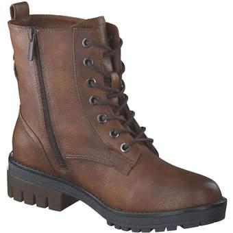 Mustang Schnür Boots in braun