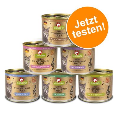 GranataPet Symphonie Probierpaket 6 x 200 g