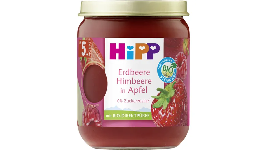 HiPP Premium Früchte: Erdbeere in Apfel 160 g