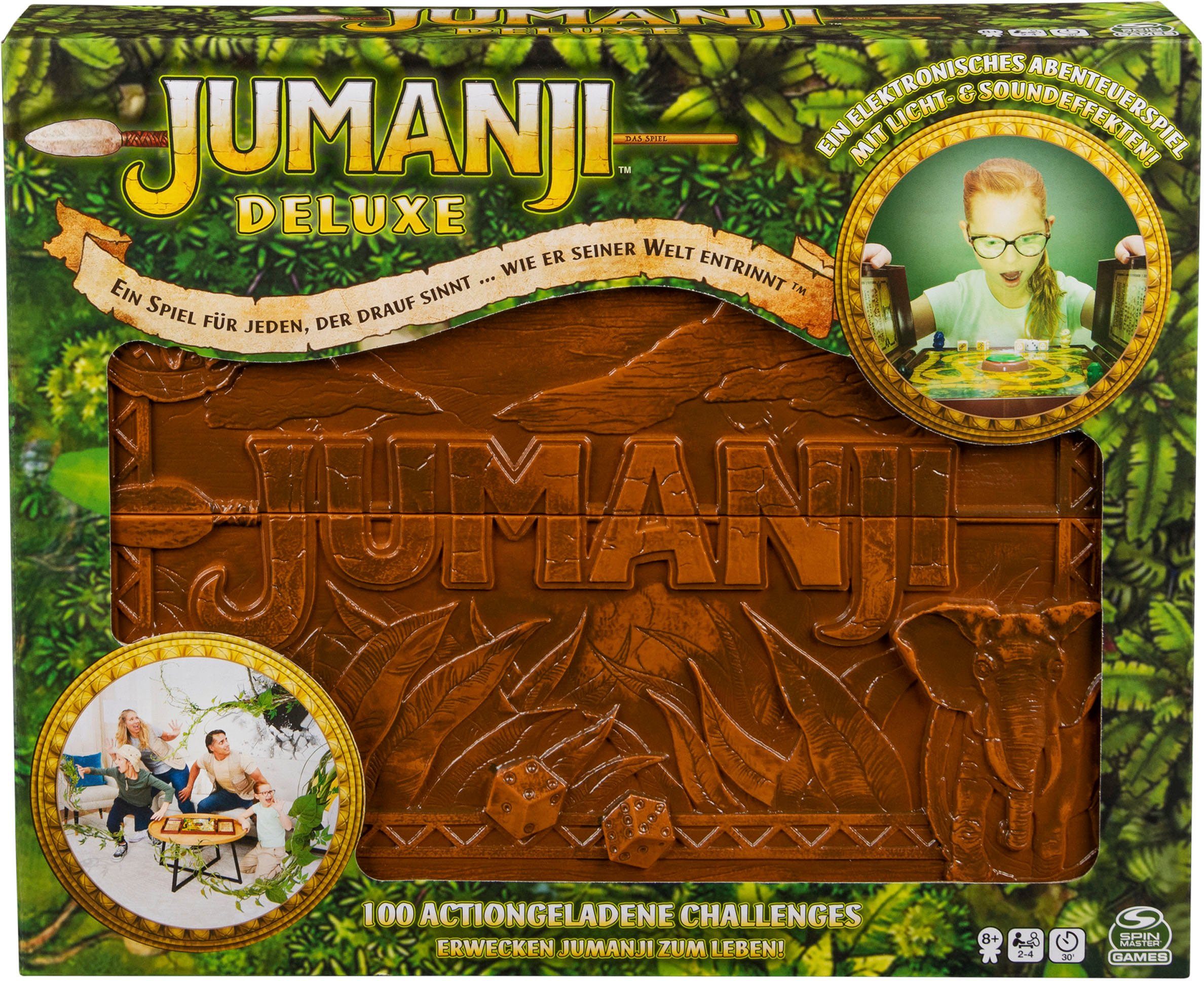 Spin Master Spiel, Familienspiel Spin Master Games, Jumanji DELUXE-VERSION, mit Licht und Sound