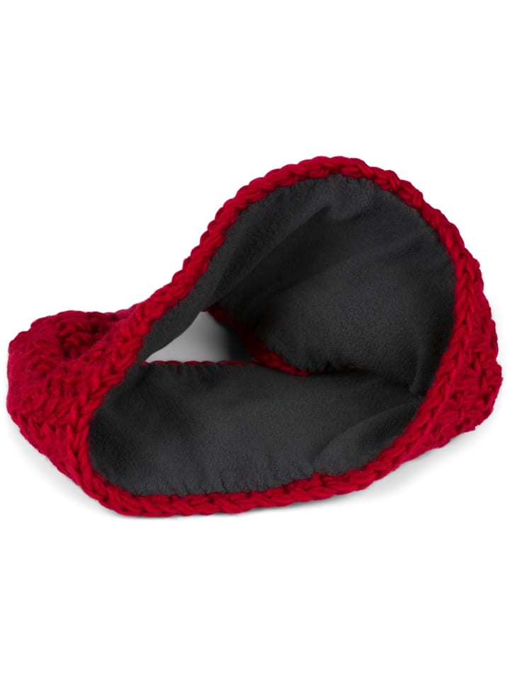 styleBREAKER Gehäkeltes Stirnband in Weinrot günstig kaufen onesize