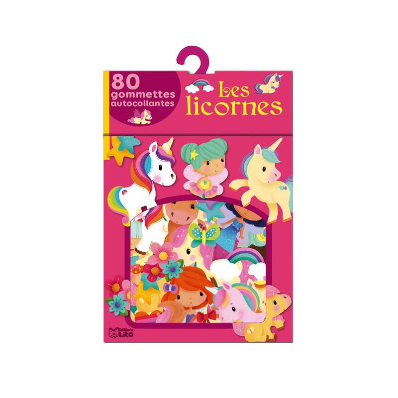 80 gommettes les licornes - Lito