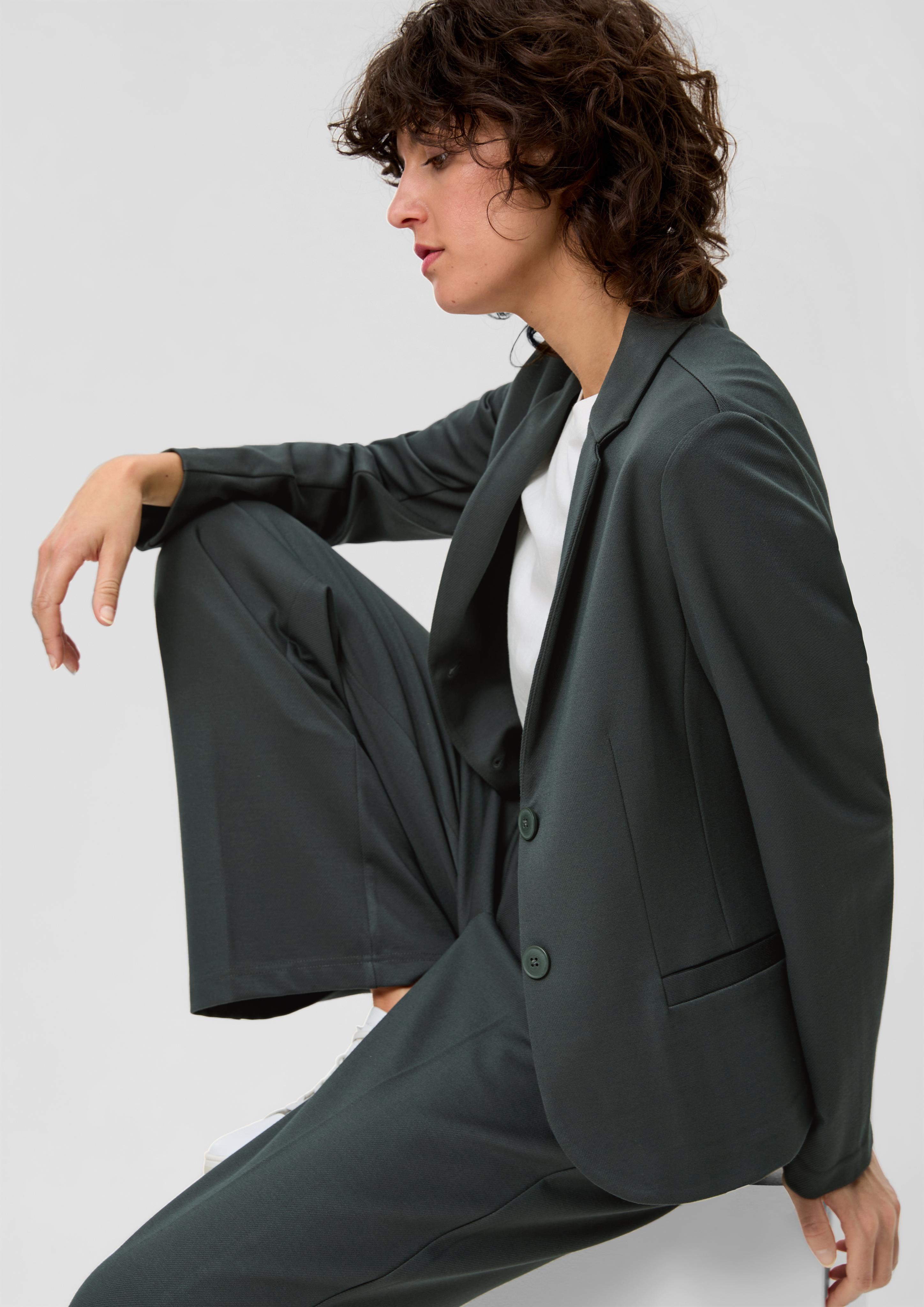 Twill-Blazer aus Interlockjersey  2133482-7909