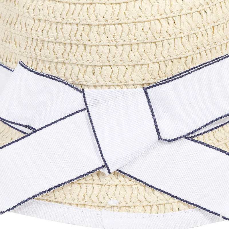 Chapeau bébé fille paille blanche bébé fille Absorba