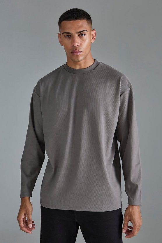 Langärmliges Oversize Ottoman T-Shirt