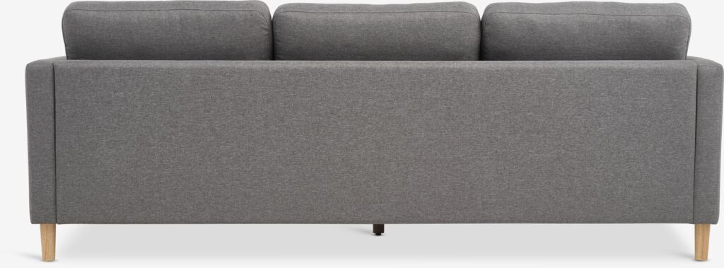 FALSLEV 3-seter FALSLEV sofa i grått stoff