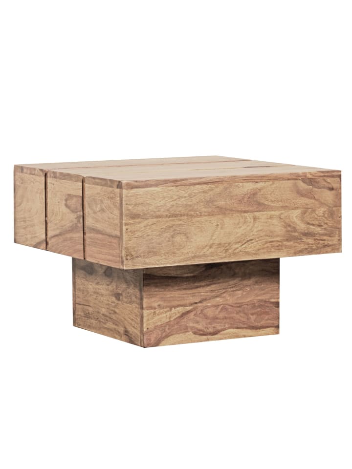KADIMA DESIGN Beistelltisch Massivholz Wohnzimmertisch 44 x 44 x 30 cm in Akazie günstig kaufen onesize
