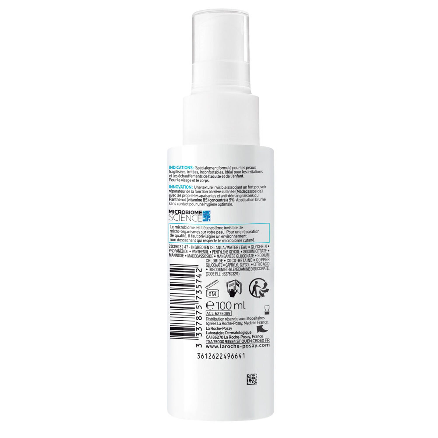 la roche-posay Cicaplast B5 Spray Réparateur, Apaisant, Anti-Démangeaisons 100 ml
