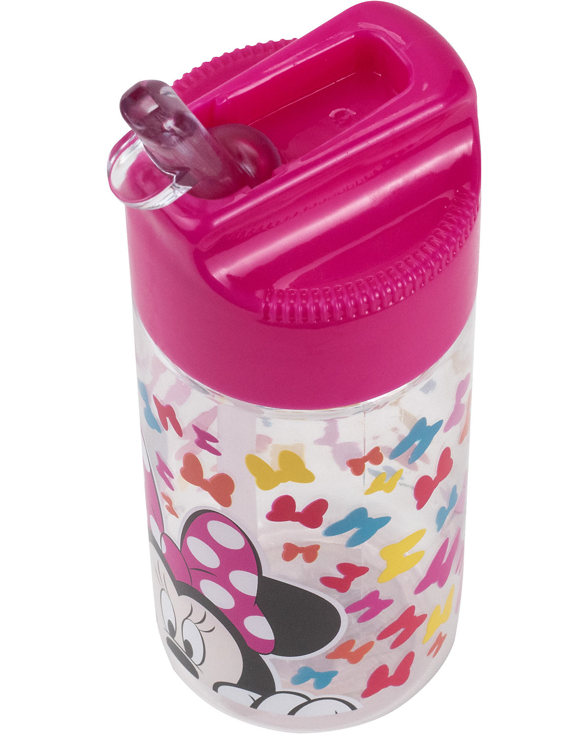 Tritan-Trinkflasche   Minnie Mouse, 430 ml, inkl. Trinkhalm